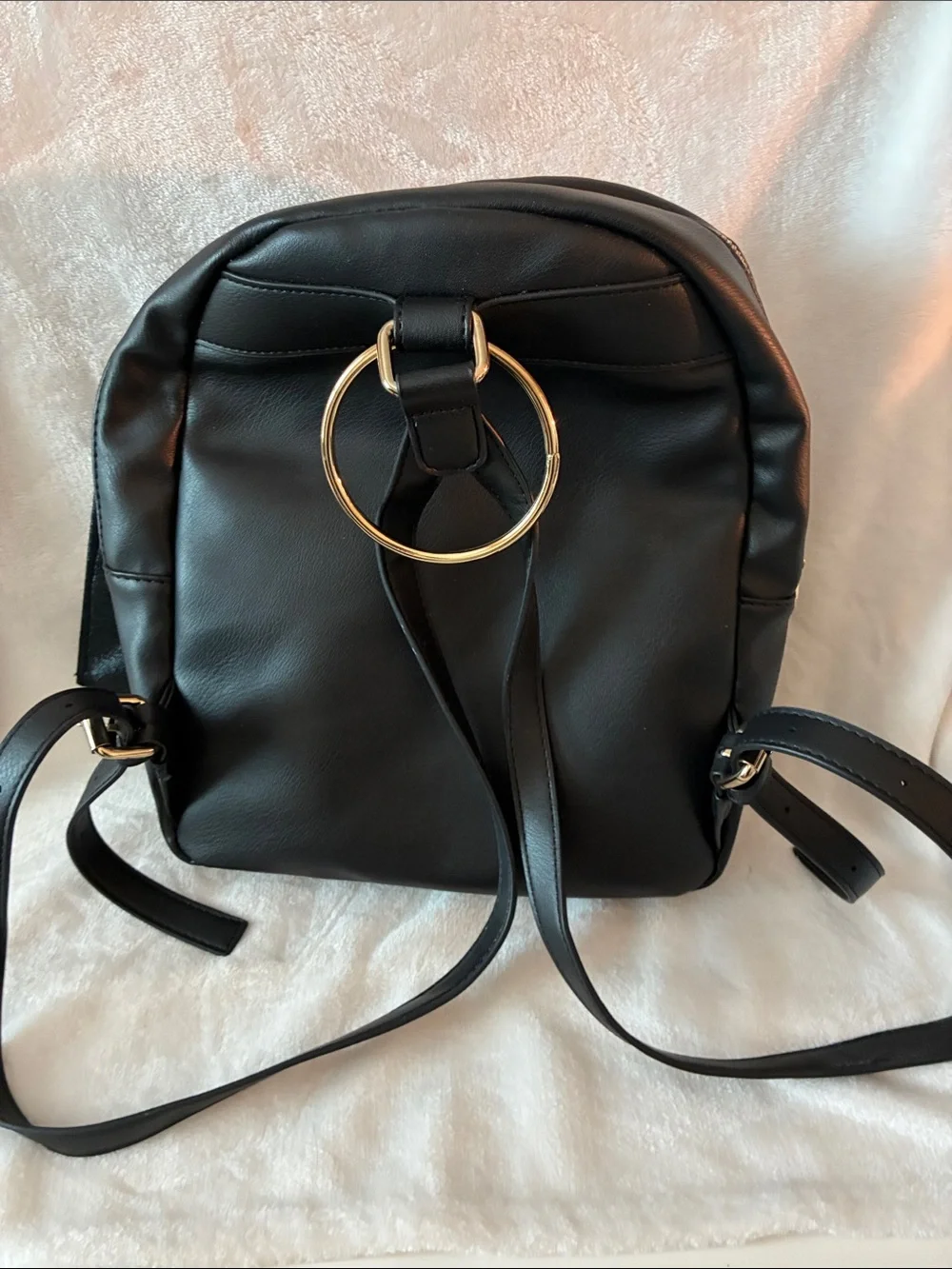 bebe Black Quilted Crossbody with Matching Black Backpack
